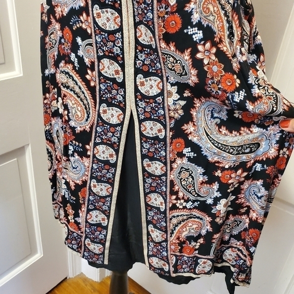 NWT J.Jill Paisley Print Double Layer Sleeveless Tunic/Dress Size XL - Picture 7 of 12